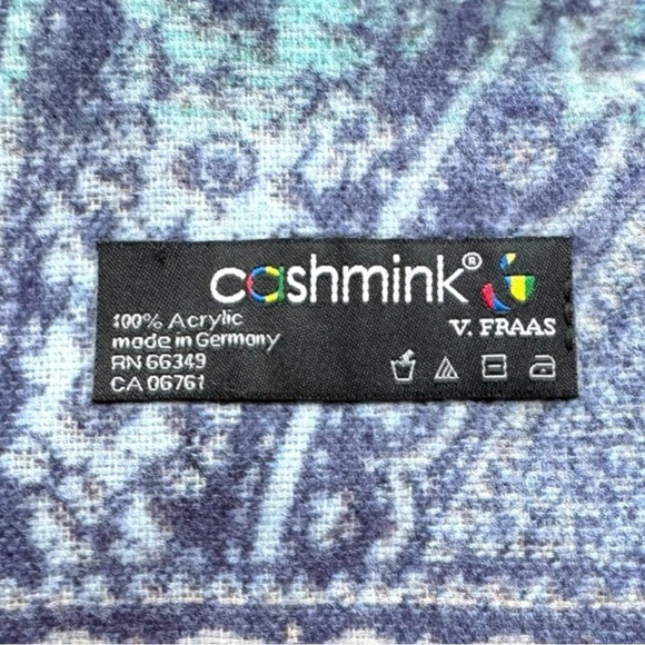 V. FRASS Cashmink Paisley Scarf - Made in Germany - Picture 8 of 10